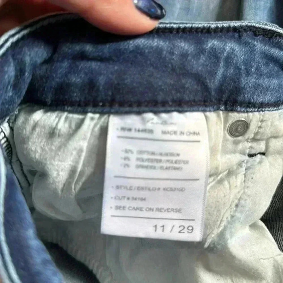 Kancan distressed denim jeans size 29 stretch - Picture 6 of 7